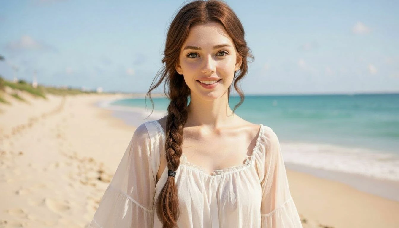 عينة من محرر الصور بالذكاء الاصطناعي: تغيير لون الشعر بعد