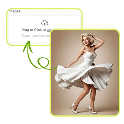 مولد تماثيل الحركة بالذكاء الاصطناعي: الخطوة 1: ارفع صورة واضحة للموضوع الذي تريد تحويله