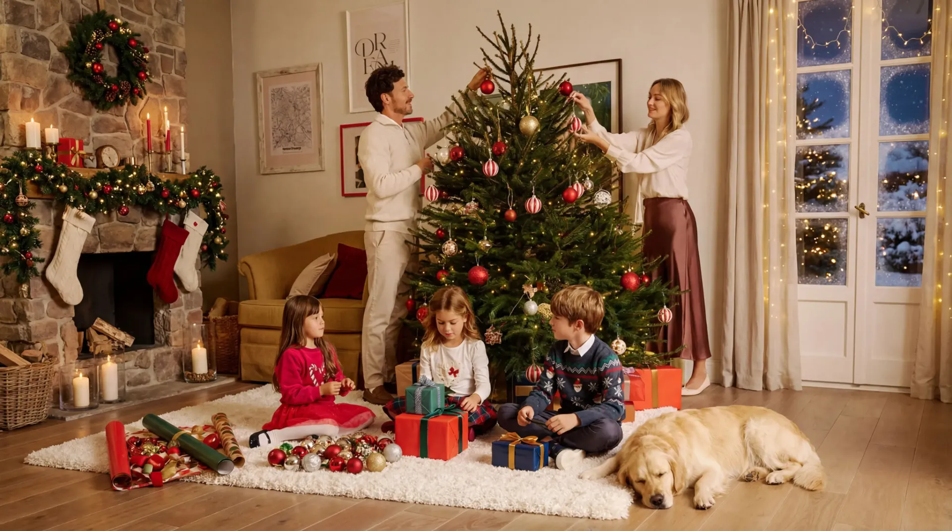 Ejemplo de Añadir un gorro de Santa a la foto: Clásico antes
