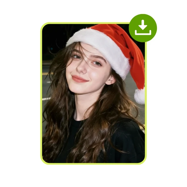 Añadir un Gorro de Santa a la Foto - Paso 3: Generar y Descargar