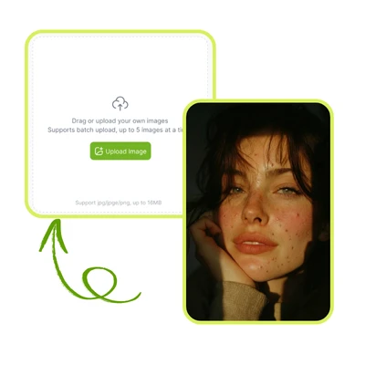 AI瑕疵去除器:步骤1 - 上传您想清理的照片