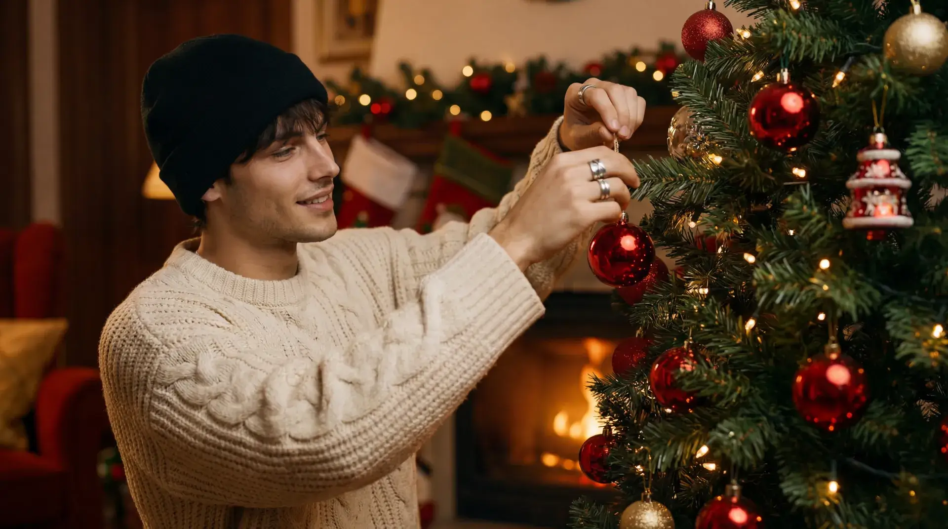 AI圣诞照片生成器示例：舒适后