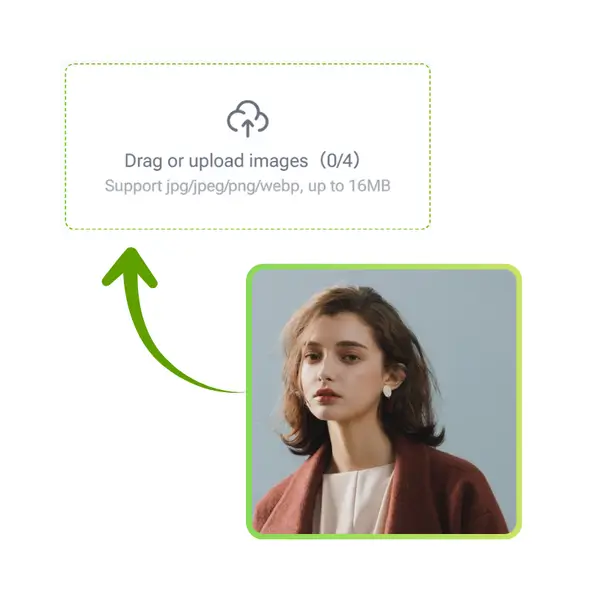 AI圣诞照片生成器 - 步骤1：上传您的照片