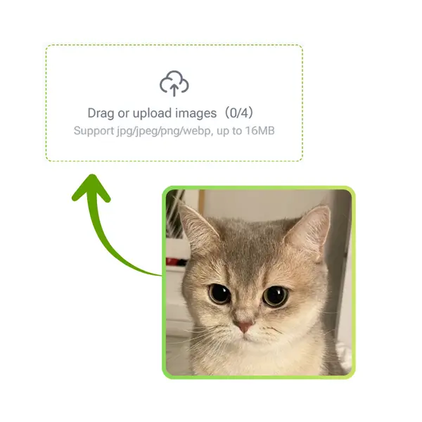 AI着色页生成器 - 步骤1：上传您的图片或草图