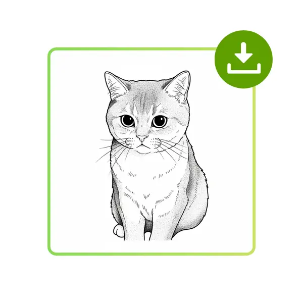 AI着色页生成器 - 步骤3：即时生成并下载