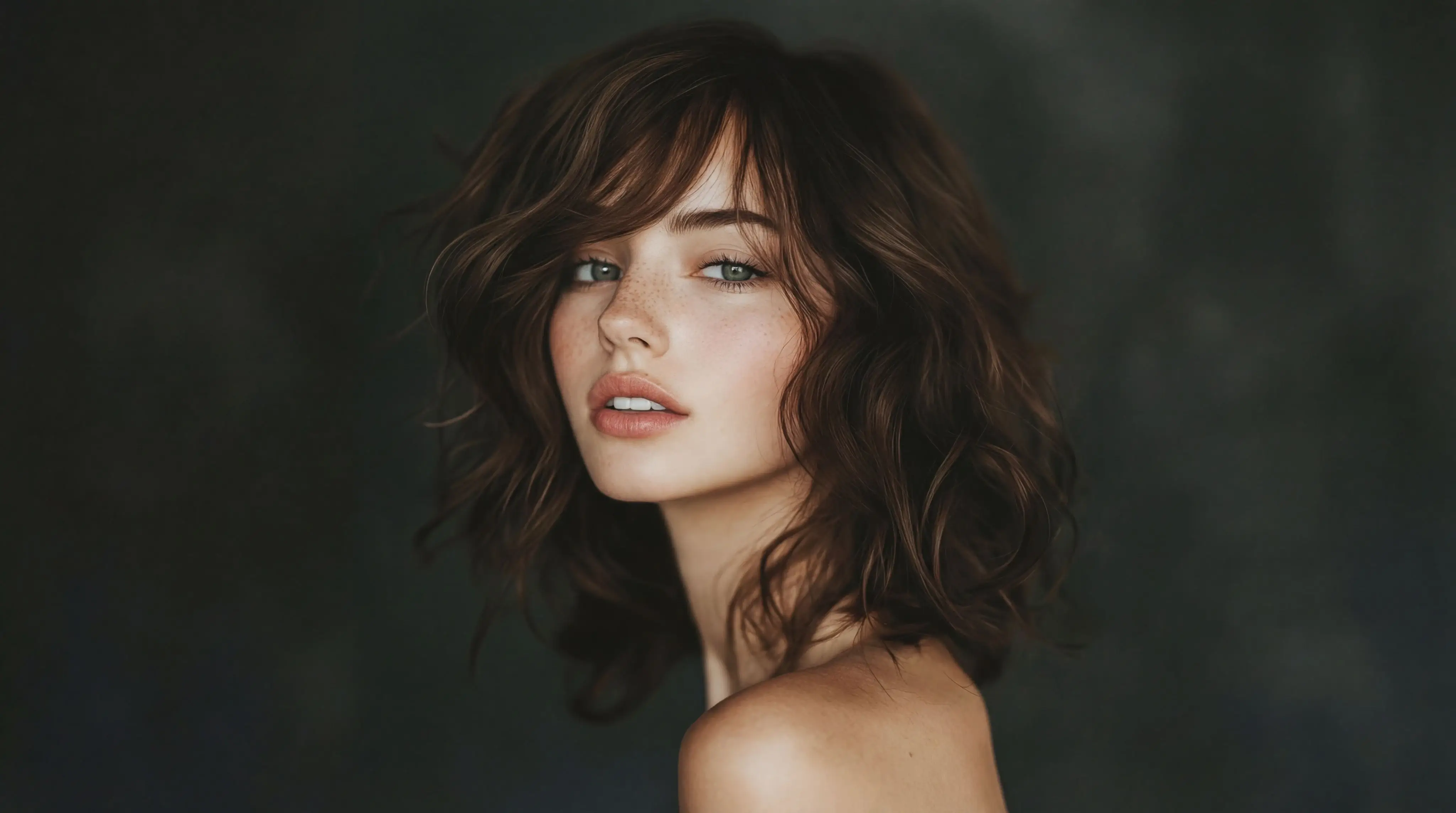 Ejemplo de cambiador de color de ojos con IA: Tinte Toffee antes