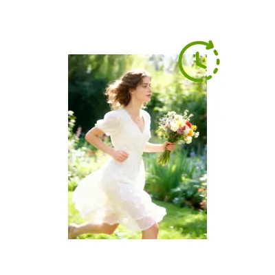 AI 平铺服装摄影：步骤 2：等待 AI 生成您的平铺照片