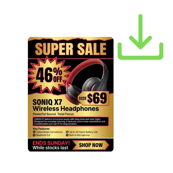 AI传单制作器 - 步骤3：下载您的传单