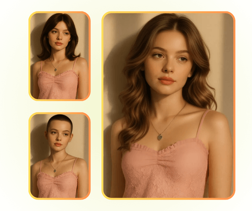 Изменитель причесок с AI: создание визуальных материалов для контента о красоте и моде