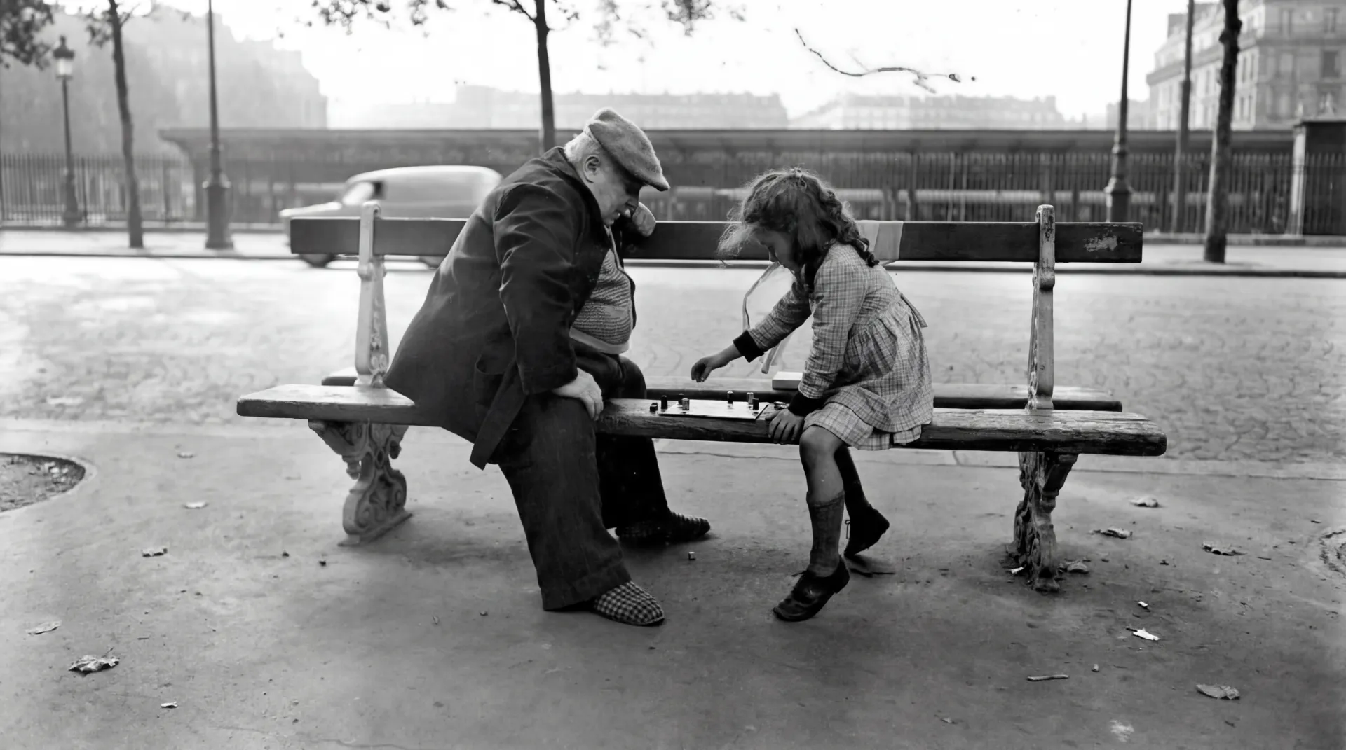 AI Image Colorizer Sample: Black-and-white photo