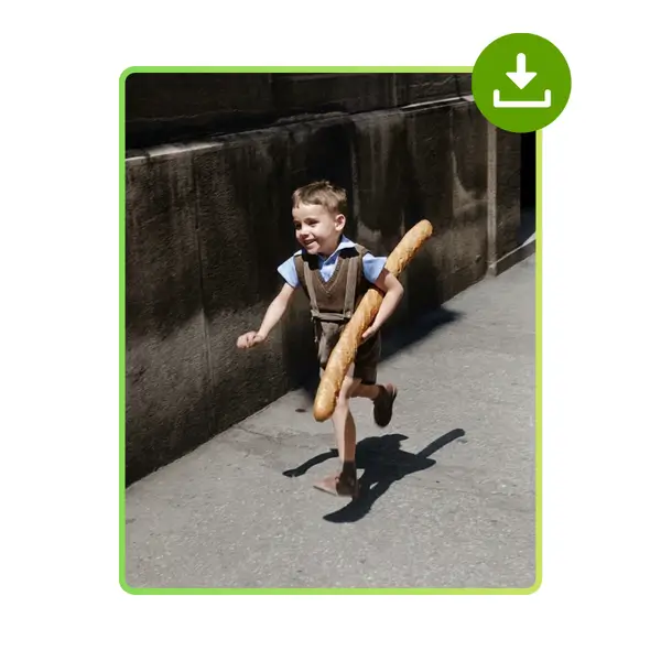 Colorizador de Imágenes con IA - Paso 3: Descarga la Imagen Final