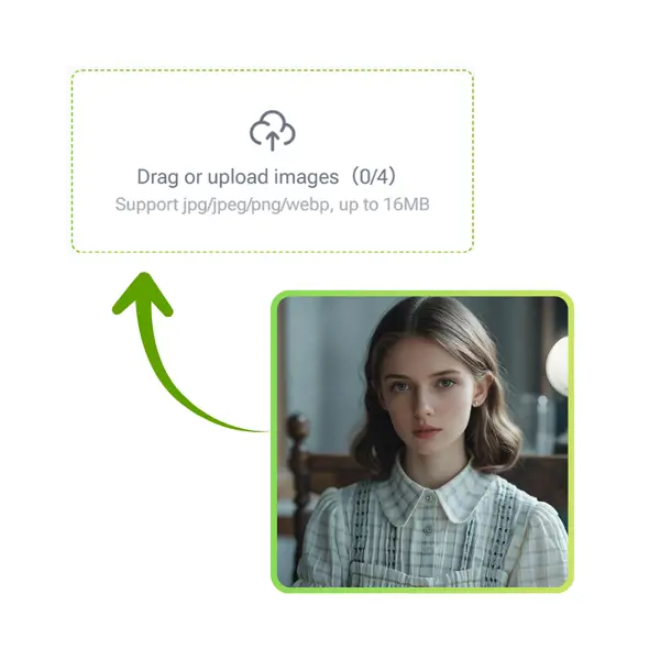 AI 领英照片生成器：步骤 1：上传您的照片开始制作