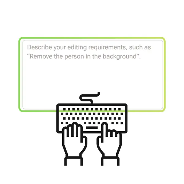 AI Logo 生成器：步骤 1：输入您的描述