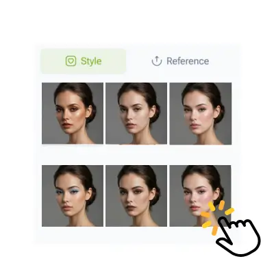 AI Makeup Generator: Step 2 - Select Your Style or Describe the Look