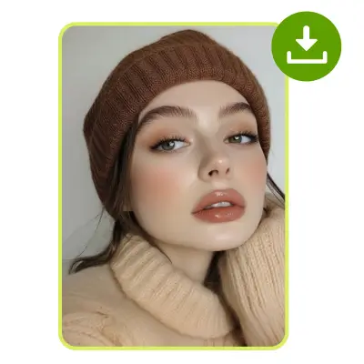 AI Makeup Generator: Step 3 - Let AI Apply Makeup and Download