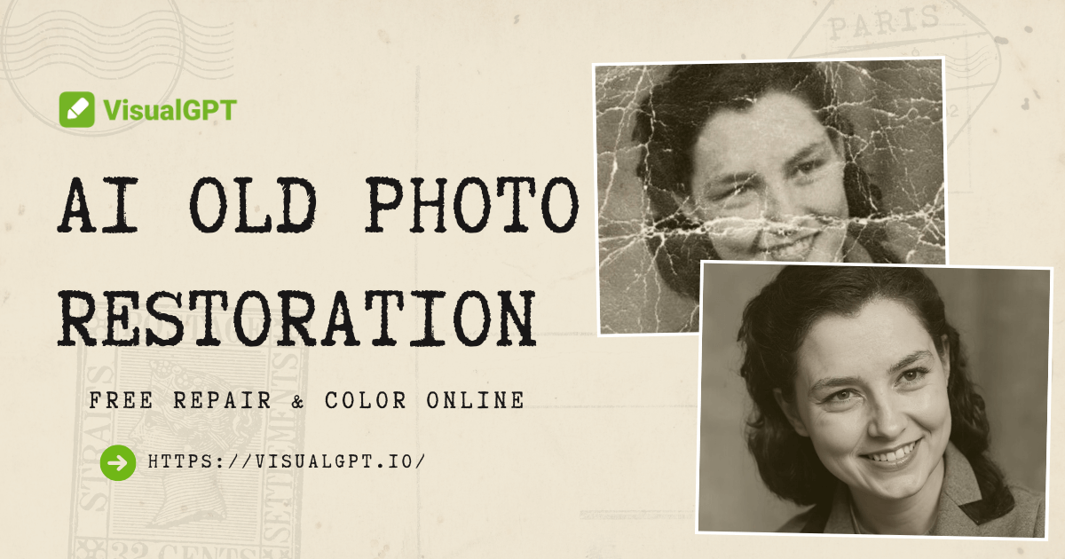 Restauración de Fotos Antiguas con IA – Reparación y Color Gratis en Línea