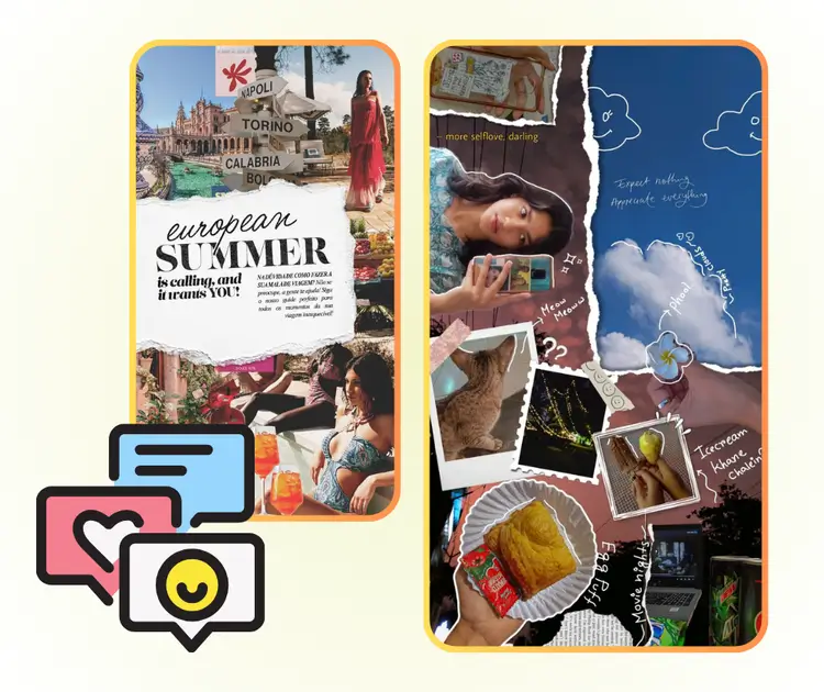 AI照片拼贴制作器：用于Instagram、Facebook和Pinterest的社交媒体内容创作