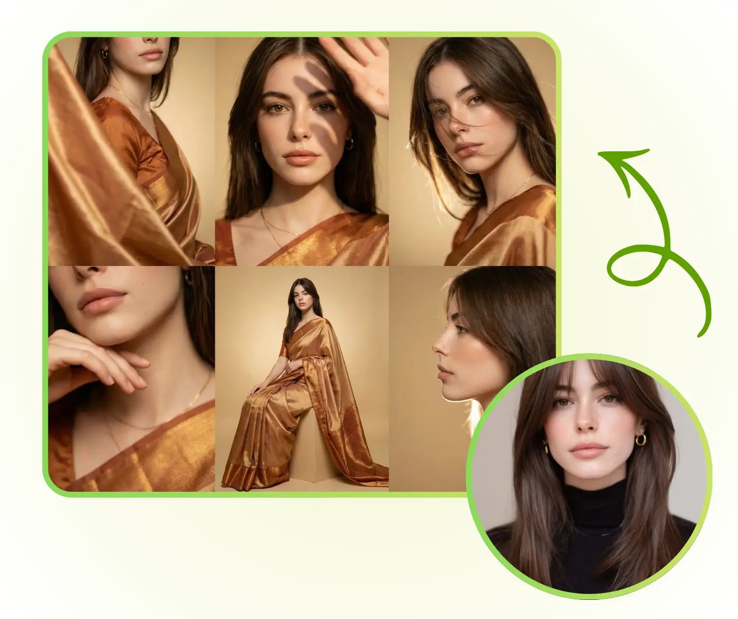 Создатель фотосетки с ИИ: Демонстрируйте творческие проекты и портфолио