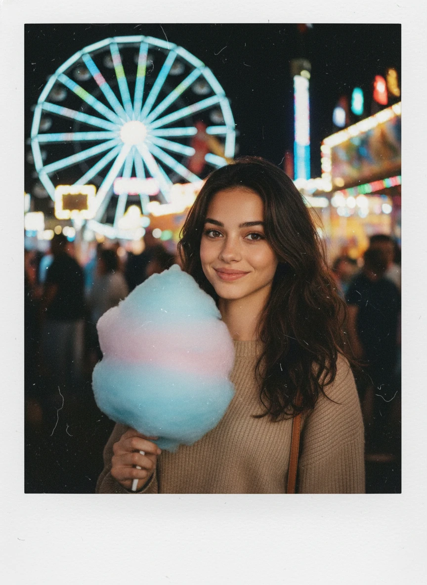 AI Polaroid Photo Generator Style: Park