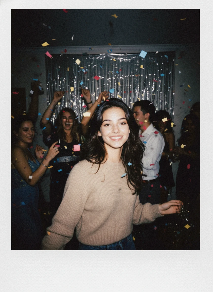 AI Polaroid Photo Generator Style: Party