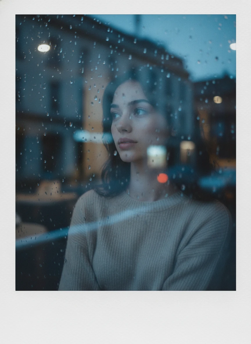 AI Polaroid Photo Generator Style: Rainy