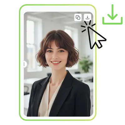 AI肖像生成器 - 步骤3：生成并下载