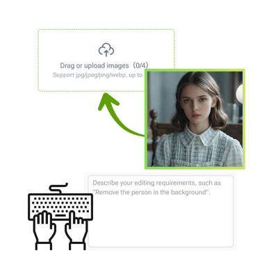 KI-Aufkleber-Generator: Schritt 1 - Foto hochladen (optional)