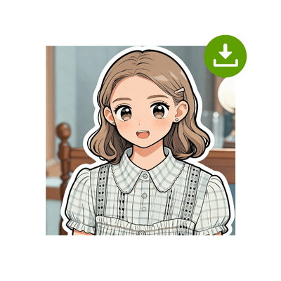 KI-Aufkleber-Generator: Schritt 3 - Auf Erstellen klicken und herunterladen