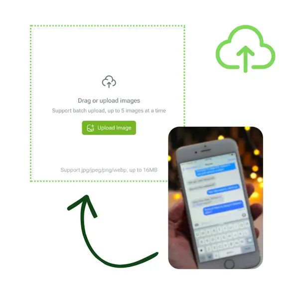 AI文本增强器 - 步骤1：上传模糊图像