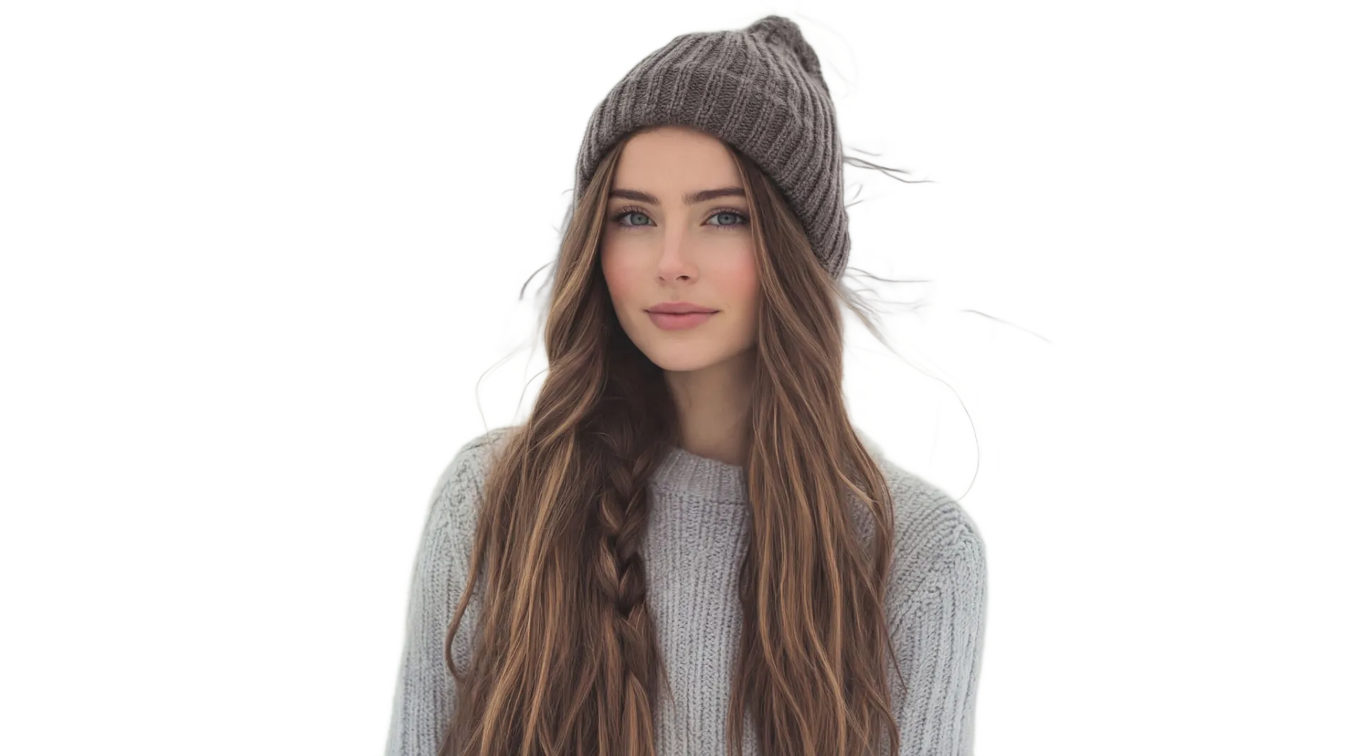 AI Transparent Background Maker Sample: woman with background | VisualGPT