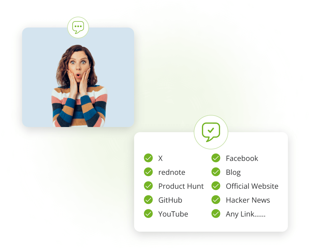Интерфейс поддержки любых ссылок - VisualGPT