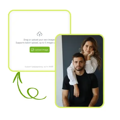 Generador de Fotos de Boda con IA: Paso 1 - Sube Tus Fotos