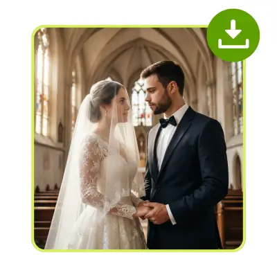 Generador de Fotos de Boda con IA: Paso 3 - Genera y Descarga Tu Foto