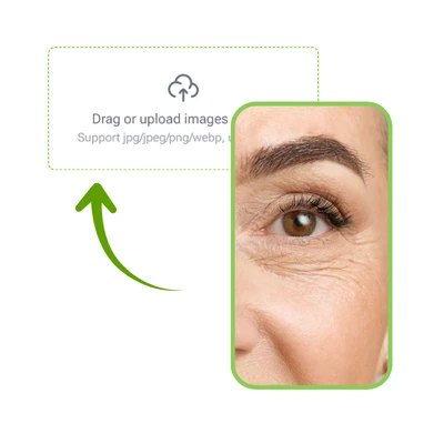 AI去皱工具:步骤1 - 上传您的照片