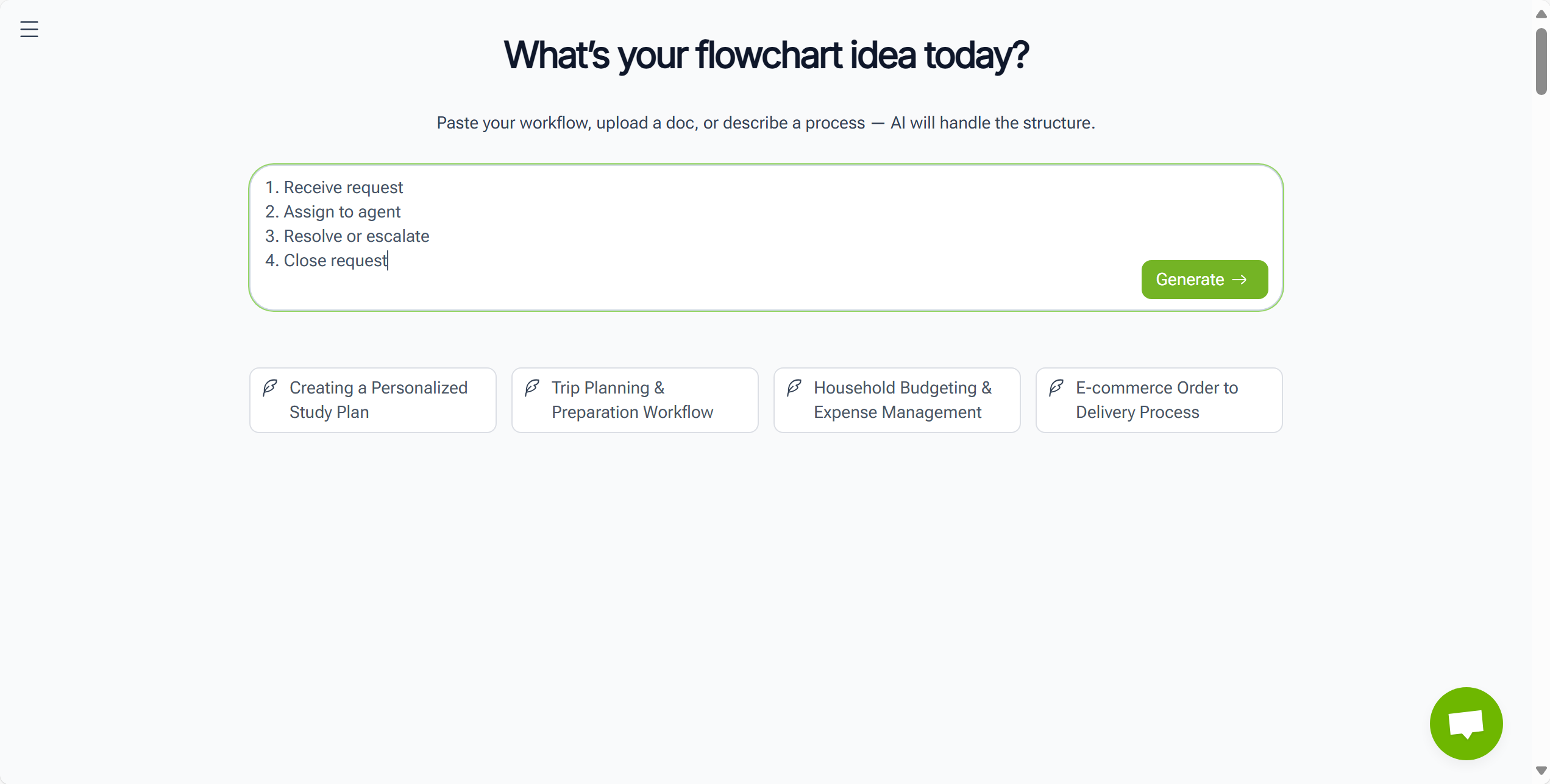 Create Flowcharts Instantly