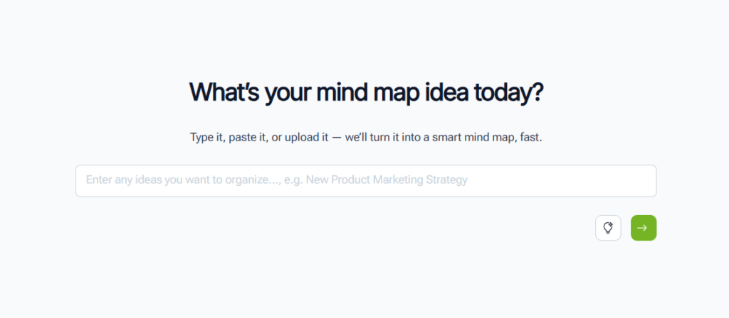 Step 3: Enter your idea in plain text