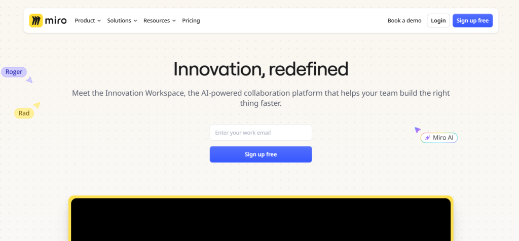 Miro – Powerful Online Whiteboard