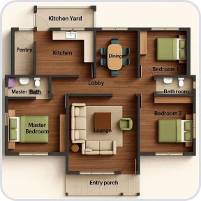 Room Style: 2.5D - VisualGPT