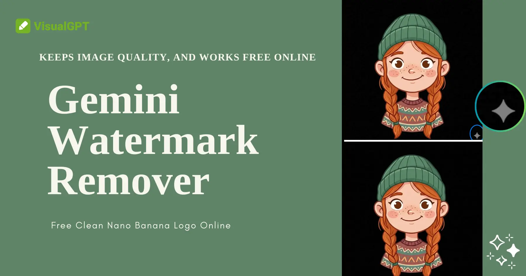 Gemini 水印去除工具：免费清除 nano banana 标志在线