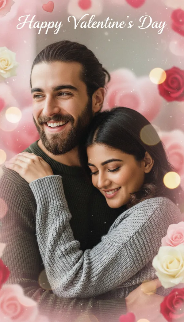 Valentines Day Background: Create romantic HD wallpapers instantly. Free AI tool for unique Valentines Day backgrounds.