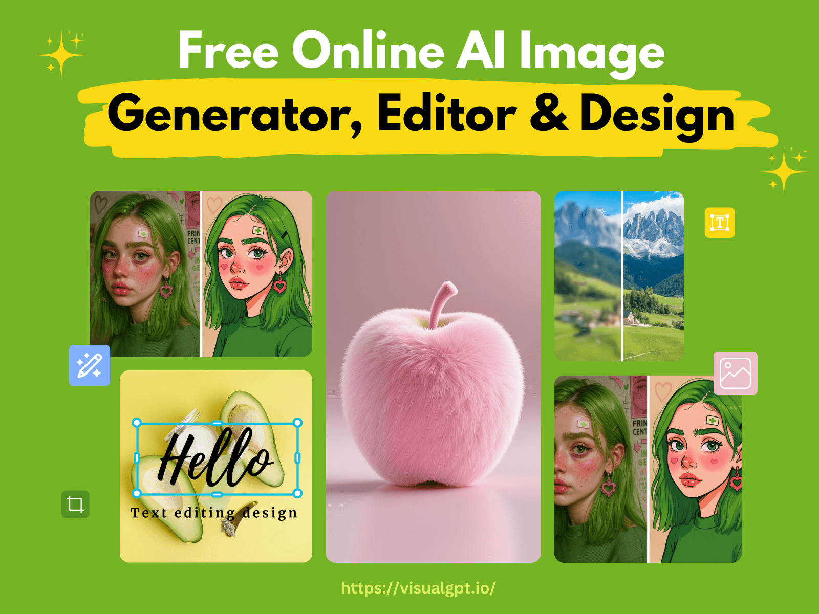Free AI Image Generator, Editor & Design Online – VisualGPT