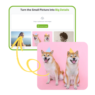 AI Image Upscaler: Step 1: Upload the Image You Want to Enlarge