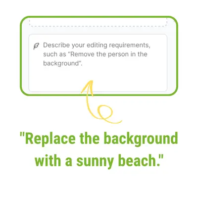 nano banana: الخطوة 2: أدخل تعليمات التحرير