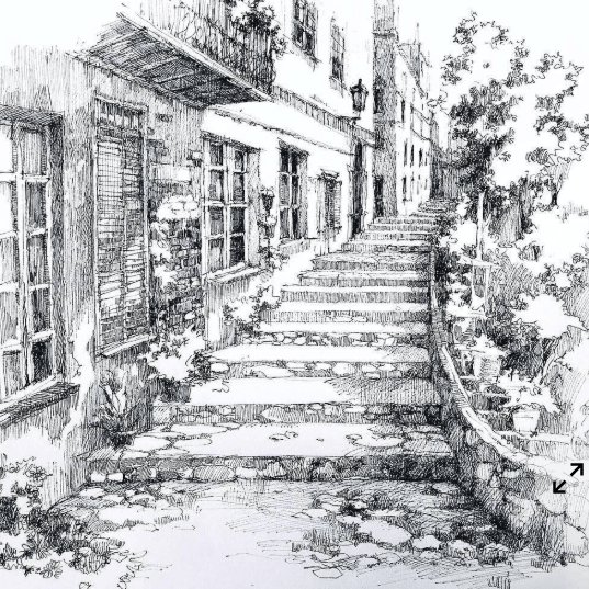 Figure Style: رسم بالحبر - VisualGPT