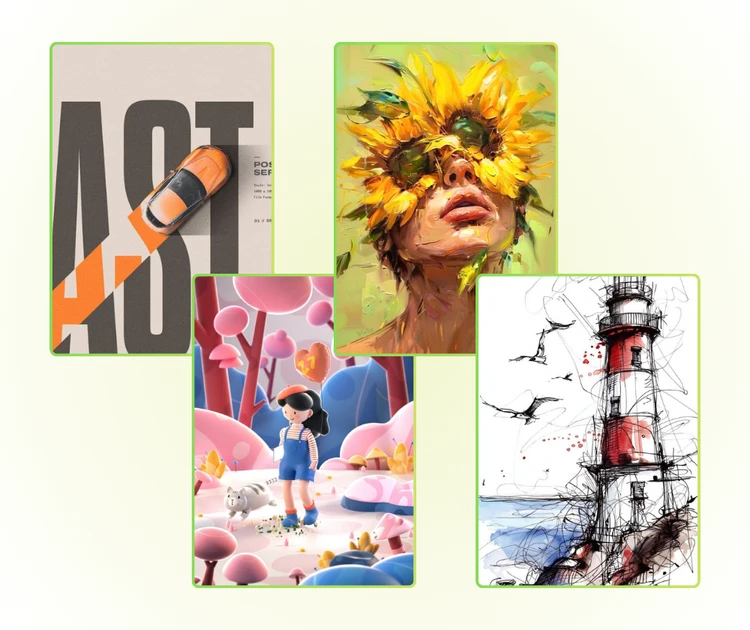 Vielfältige Stile und flexible Ausgaben für jedes Projekt