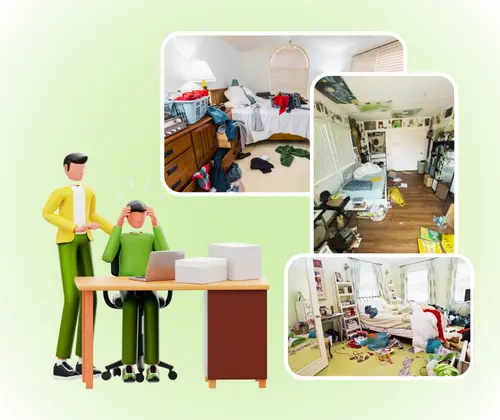 منظف الغرف بالذكاء الاصطناعي – صعوبة الحصول على صورة غرفة نظيفة وفارغة بدون جهد إضافي