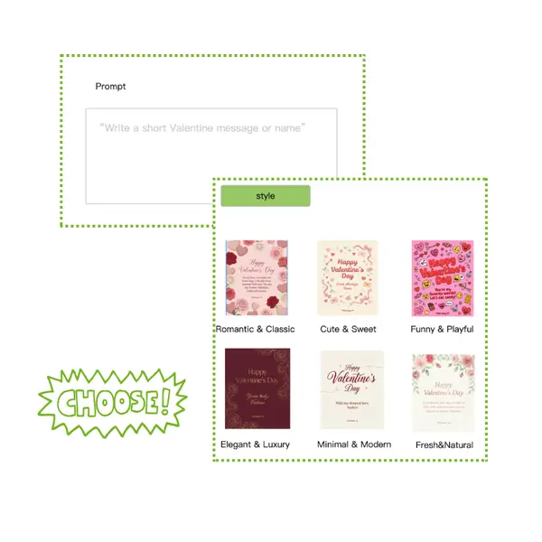 AI 情人节贺卡制作器 - 步骤 1：输入你的信息