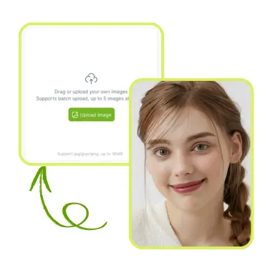 مولد تجربة النظارات الافتراضية بالذكاء الاصطناعي: الخطوة 1: تحميل صورة للوجه